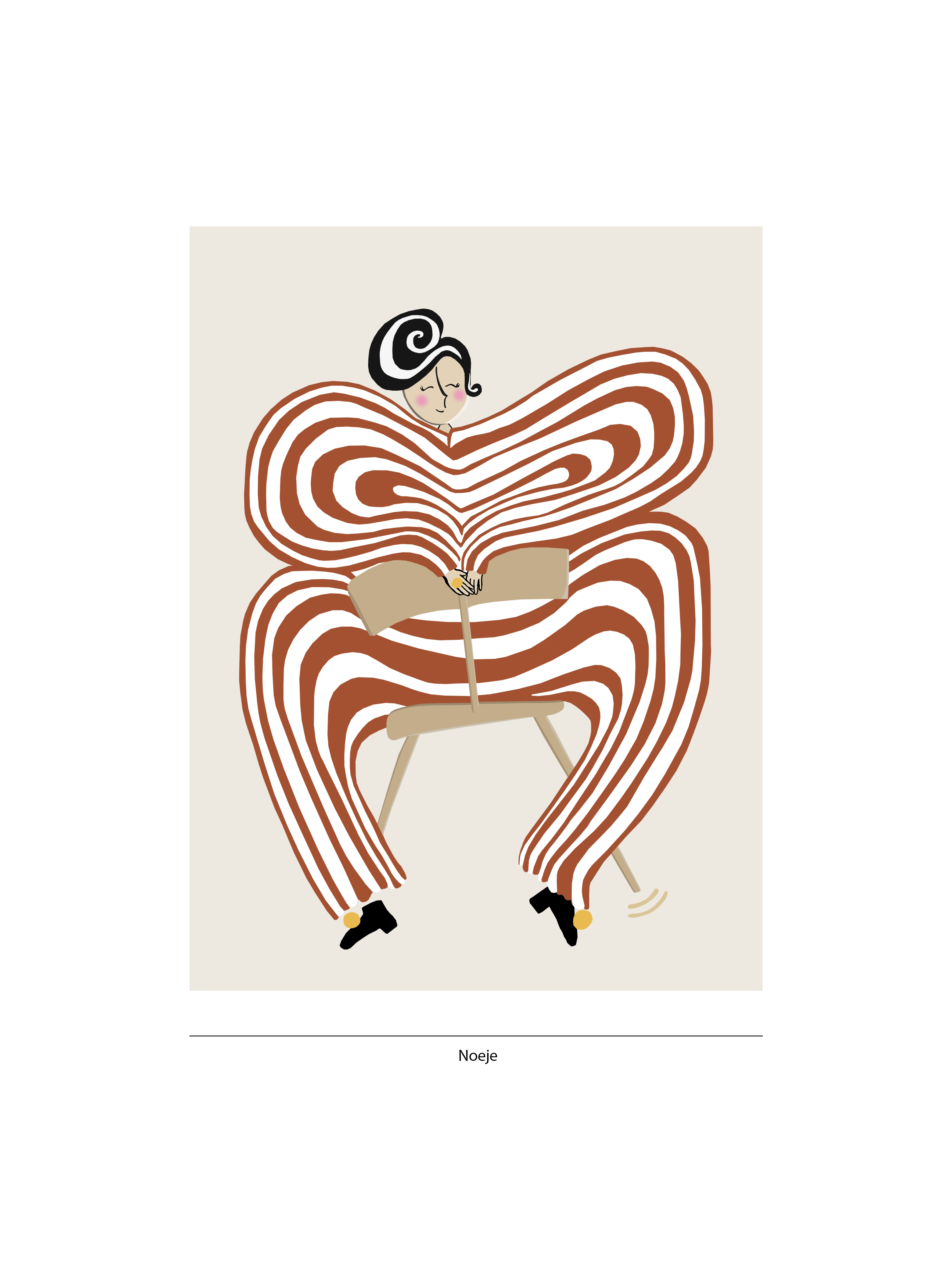 Donna di Teatro - Kunsttryk i rød